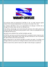 Preview for 2 page of Unitrol AT-26 Instruction Booklet