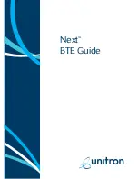 Preview for 1 page of Unitron BTE Next User Manual