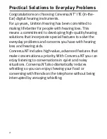 Preview for 4 page of Unitron Conversa.NT Digital ITE User Manual