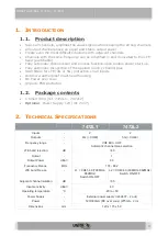 Preview for 3 page of Unitron Johansson 7472L1 User Manual