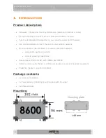 Preview for 4 page of Unitron Johansson UNIVERSE 8600 User Manual