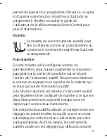 Preview for 43 page of Unitron Latitude Moda 13 Manual