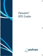 Предварительный просмотр 1 страницы Unitron Ltitude BTE Manual