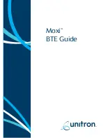 Preview for 1 page of Unitron Moxi BTE Manual