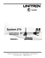 Unitron System 274 Manual preview