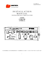 Unitron UTMD Installation Manual preview