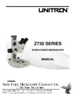 Unitron Z730 series Manual preview