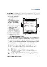 Unitronics IO-TO16 Manual preview