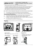 Unitronics Jazz Micro-OPLC JZ10-11-T17 Installation Manual preview