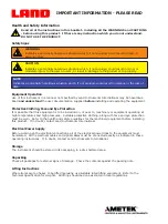 Preview for 2 page of Unitronics Land Vision280 User Manual