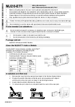 Preview for 1 page of Unitronics MJ20-ET1 Quick Start Manual