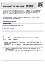 Preview for 1 page of Unitronics Uni-COM UAC-CB-01RS2 Installation Manual