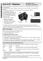 Unitronics Uni-I/O UIS-04PTKN Installation Manual preview