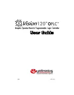 Preview for 1 page of Unitronics Vision 120 OPLC User Manual