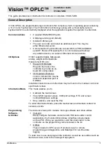 Unitronics Vision OPLC V1040-T20B Installation Manual preview