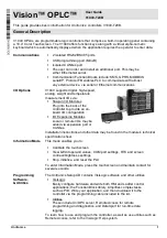 Unitronics Vision OPLC V1040-T20B User Manual preview