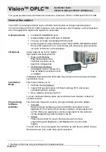 Unitronics Vision OPLC V570-57-C30B Installation Manual preview