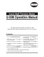 UNITTA U-508 Operation Manual предпросмотр