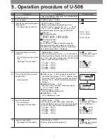 Предварительный просмотр 8 страницы UNITTA U-508 Operation Manual