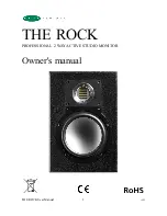 Предварительный просмотр 1 страницы Unity Audio THE ROCK Owner'S Manual