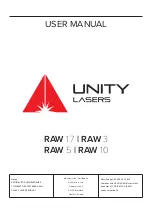 UNITY Lasers RAW 1.7 User Manual preview