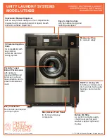 UNITY LAUNDRY SYSTEMS UTS62B Manual preview