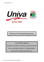 Preview for 1 page of Univa U305-1 Instruction Manual