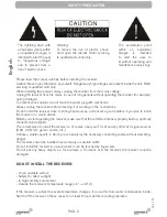 Preview for 2 page of Univers by FTE U4123 User Manual