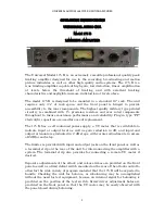 Предварительный просмотр 1 страницы Universal Audio 175 B Operating Instructions Manual