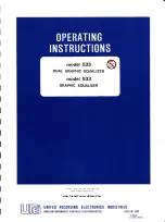 Предварительный просмотр 1 страницы Universal Audio 535 Operating Instructions Manual