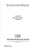 Universal Audio 567 User Manual preview