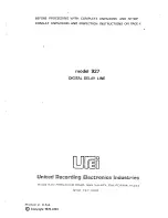 Universal Audio 927 User Manual preview