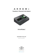 Preview for 1 page of Universal Audio Arrow Manual