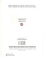 Preview for 3 page of Universal Audio BL-40 Operating Instructions Manual