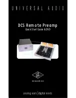 Предварительный просмотр 1 страницы Universal Audio DCS Quick Start Manual