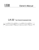 Universal Audio LA-22 Owner'S Manual preview