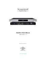Universal Audio Soundcraft Realtime Rack Manual preview