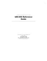 Preview for 2 page of Universal Data UDI-650 Reference Manual