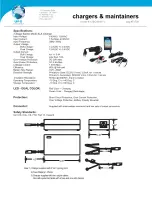 Preview for 1 page of Universal Electronics 3-Stage Switch Mode SLA Charger 12BC4000T-1 Specification Sheet