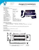 Universal Electronics 3-Stage Switch Mode SLA Charger 24BC5000TU Specification Sheet preview