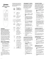 Universal Electronics Delta M3068 Manual preview