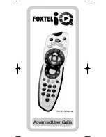 Preview for 1 page of Universal Electronics FOXTEL iQ Advanced User'S Manual