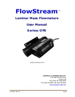 Universal Flow Monitors FlowStream OFS User Manual preview