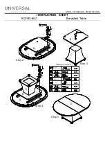 Preview for 2 page of Universal Furniture 192-657 Instruction Sheet