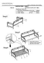 Preview for 2 page of Universal Furniture 192200 Instruction Sheet