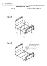 Preview for 3 page of Universal Furniture 192320 Instruction Sheet