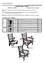 Preview for 2 page of Universal Furniture 192625 Instruction Sheet