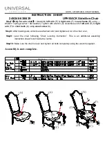 Предварительный просмотр 2 страницы Universal Furniture 245-638 Instruction Sheet