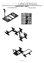 Preview for 2 page of Universal Furniture 311-755 Instruction Sheet