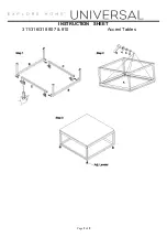 Preview for 2 page of Universal Furniture 311 807 Instruction Sheet